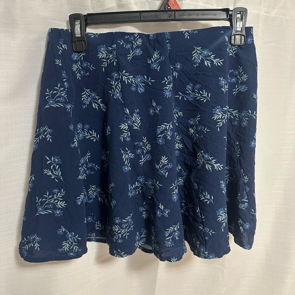 American Eagle Outfitters Navy Floral Skater Skirt